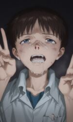 shinji ikari from neon genesis evangelion by artist request