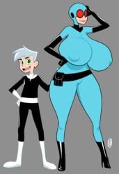 1boy 1girls age_difference breasts danny_fenton danny_phantom female goggles hexamous huge_breasts larger_female madeline_fenton male mask masked masked_female mature_female milf mother_and_child mother_and_son older_female size_difference smaller_male wide_hips younger_male