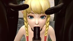 1girls 3boys 3d animated artist_name blonde_hair blue_eyes dark-skinned_male dark_skin fellatio gangbang hyrule_warriors interracial linkle nintendo nude oral outdoors outside penis ponkosfm source_filmmaker tagme the_legend_of_zelda video