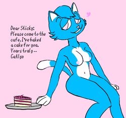 anthro blue_fur catlyn sticky_paws