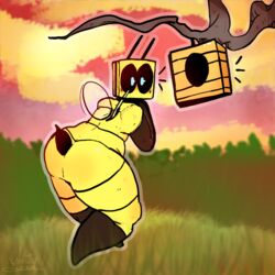 bee (minecraft) from minecraft by wheatley grim