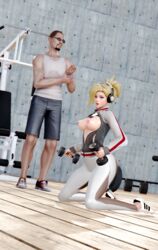 3d female fitness honey_select mercy overwatch tagme