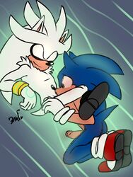 animated anthro clothing duo erection eulipotyphlan exposed_torso fellatio footwear foreskin fur furry gay gloves handwear hedgehog kneeling krazyelf leg_grab male male/male mammal mostly_nude oral penile penis sex shoes silver_the_hedgehog sitting sonic_(series) sonic_the_hedgehog sonic_the_hedgehog_(series) yaoi