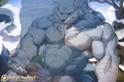 2019 anal anal_sex animated anthro balls canid canine canis duo erection furry gay gif law_(sdorica_sunset) loop male male/male male_only mammal multiple_boys multiple_males muscular muscular_male nipples nude penetration penis sdorica sdorica_sunset sex sollyz solo_focus unseen_character wolf