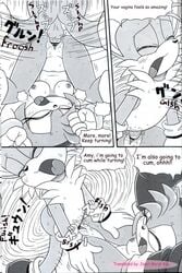 amy_rose anthro censored comic female fur furry_bomb hedgehog male mitsuharu_takura penis sonic_(series) sonic_the_hedgehog straight tails