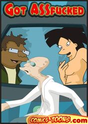 amy_wong comic futa_on_male futanari futurama hermes_conrad hubert_j_farnsworth human intersex male