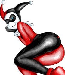 1girls ass batman:_the_animated_series batman_(series) cameltoe dc dc_comics dcau female gkg harley_quinn harley_quinn_(classic) presenting solo solo_female