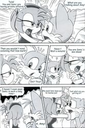 amy_rose comic furry furry_bomb hedgehog mammal mitsuharu_takura sonic_(series) tails