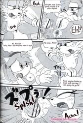 amy_rose anthro censored comic female fur furry_bomb hedgehog male mitsuharu_takura penis sonic_(series) sonic_the_hedgehog straight tails