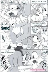 amy_rose anthro comic female fur furry_bomb hedgehog male mitsuharu_takura sonic_(series) sonic_the_hedgehog straight tails