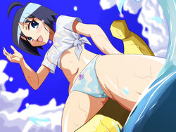 borubikku clothing himeko_katagiri huge_eyes pani_poni_dash! panties small_breasts tagme wet_clothes