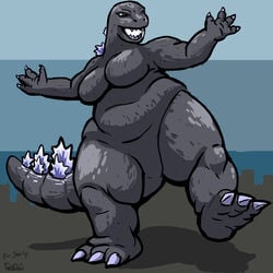 1girls ass big_ass big_breasts big_butt breasts butt chubby female female_only furry godzilla godzilla_(series) hips huge_ass huge_butt kaiju large_ass large_breasts large_butt monster_girl oniontrain rule_63 solo solo_female tagme thick thick_ass thick_thighs thighs wide_hips