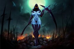 1girls ai_generated big_breasts big_thighs bimbo blue-skinned_female blue_body blue_skin breasts bust busty curvaceous curvy curvy_figure death_(personification) digital_media_(artwork) female grim_reaper grim_reapress grimmy_(sevenarts) high_heel_boots high_heels hips hourglass_figure huge_breasts huge_thighs humanoid large_breasts large_thighs mature mature_female original original_character sevenarts sevenverse sevenverse_fantasy slim_waist thesevenartsx thick thick_hips thick_legs thick_thighs thighs voluptuous waist wide_hips wide_thighs