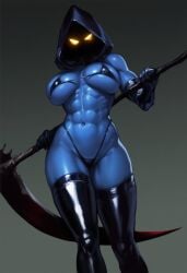 1girls ai_generated big_breasts big_thighs bimbo blue-skinned_female blue_body blue_skin breasts bust busty curvaceous curvy curvy_figure death_(personification) digital_media_(artwork) female grim_reaper grim_reapress grimmy_(sevenarts) hips hourglass_figure huge_breasts huge_thighs humanoid large_breasts large_thighs mature mature_female original original_character sevenarts sevenverse sevenverse_fantasy slim_waist thesevenartsx thick thick_hips thick_legs thick_thighs thighs voluptuous waist wide_hips wide_thighs