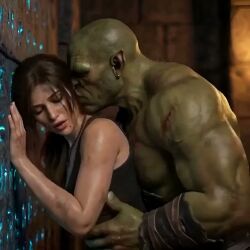 1female 1girl 1girls 1orc 2026 ai_generated animated brown_hair deep_penetration doggy_style dominant_male female_human/male_orc female_penetrated forced grabbing interspecies lara_croft longer_than_10_seconds moaning moaning_in_pleasure moans muddy orc orc_male orc_on_human passionate passionate_sex penetration penetration_from_behind ponytail sex_from_behind sound standing tagme temple tomb_raider vaginal vaginal_penetration vaginal_sex video
