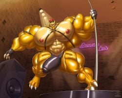 bodybuilder bowser bulge furry huge_bulge hyper_muscles male_only muscles muscular muscular_arms muscular_male muscular_thighs nintendo regnar super_mario_bros.