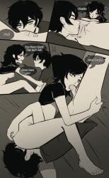 1boy 1girls 2d 69 andrew_graves anus ashley_graves ass bed black_hair blowjob blush blush bottomless breasts brother brother_and_sister cunnilingus dialogue eating_pussy english_text feet fellatio female green_eyes incest licking_pussy male on_bed oral penis phuonghoa198 pink_eyes pussy romantic sex siblings sister spread_legs straight the_coffin_of_andy_and_leyley wholesome