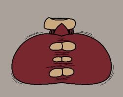 1girls about_to_burst animate_inanimate clothed_female cooluthink dandy's_world dandys_world deviantart dinosaur_girl dinosaur_tail easy_access fat_ass huge_ass hyper_ass loving_it massive_ass onsie presenting presenting_hindquarters roblox roblox_game shell shelly_(dandy's_world) tearing_clothes