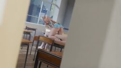 1boy 3d anus ass ass_focus blonde_hair blue_eyes blue_skirt blush bouncing_ass bunny_ears bunny_girl bunny_tail classroom desk desk_sex elin elin_(tera) elincunnysseur erection female looking_back male moaning no_panties penis pleated_skirt pussy rabbit_ears rabbit_girl rabbit_tail reverse_cowgirl_position sex sex_from_behind shorter_than_one_minute skirt sound straight tagme tera_online uncensored vagina vaginal_penetration vaginal_sex very_long_hair video