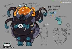 2boys alien belly character_sheet chubby chubby_male male original taller_male the_tourist_(zeblackballd) zeblackballd_(artist)