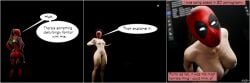 1girls 3d akkonsfw comic deadpool fourth_wall fourth_wall_broken lady_deadpool marvel marvel_comics