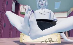 animated barefoot feet feet_up foot_fetish footjob giantess meimei_(kusuriya_no_hitorigoto) mmd soles stomp stomped stomping tagme trample trampling video