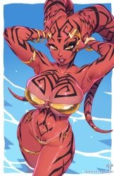 1girls alien alien_girl big_breasts darth_talon female huge_breasts kajinman looking_at_viewer star_wars tagme twi'lek