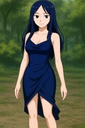 ai_generated artist_request blue_hair clothing female female_only formal_attire formal_wear maya one_piece