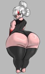 ass bandage bandage_on_face bandage_on_nose big_ass big_butt big_thighs bratdom burbuja_(magmarl) butt_crack butt_focus buttjob buttocks cheeks dialogue exposed_ass femdom flat_chest flat_chested huge_ass huge_butt huge_thighs leotard magmarl massive_ass massive_butt massive_thighs pink_skin red_eyes showing_ass showing_off_ass sleepy smaller_dominant smaller_female smothered smothering smothering_ass smothering_butt speech squish squished squished_ass squishing squishing_ass squishy_butt sweat sweatdrop sweating sweaty sweaty_ass sweaty_body sweaty_butt text thick thick_ass thick_butt thick_hips thick_legs thick_thighs thigh_highs thighhighs white_hair