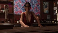 3d 3d_(artwork) blowjob chitose_fujinomiya futa_on_female futanari gardenoffantasi intersex kei_(ryuu_ga_gotoku) like_a_dragon_(series) oral watermark yakuza_(series)