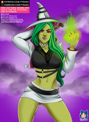 1girls fortnite green_skin hat hemlock_(fortnite) lipstick tagme tyrana witch witch_hat