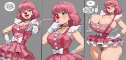 1girls ace_attorney ai_generated ambrose ass_expansion blowing_thumb blush breast_expansion breast_growth breasts_bigger_than_head brown_eyes bursting_breasts choker clown_girl clown_nose comic dress erect_nipples_under_clothes expansion female geiru_toneido gigantic_ass gigantic_breasts gigantic_butt gigantic_nipples gigantic_thighs gloves growth growth_sequence gyakuten_saiban hourglass_expansion huge_ass huge_breasts panties pink_hair pink_lipstick rainbow_panties self_upload smug_face stable_diffusion suspenders sweat thick_thighs thigh_expansion upskirt wardrobe_malfunction wide_hips