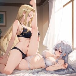 2girls ai_generated best_friends kimi_no_koto_ga_dai_dai_dai_dai_daisuki_na_100-nin_no_kanojo tagme