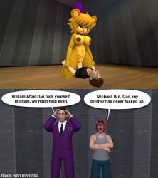 3d big_breasts cally3d comic crying_child_(fnaf) evan_afton five_nights_at_freddy's five_nights_at_freddy's_4 fnaf fnaf_4 forced fredbear_(fnaf) freddy_(fnaf) fredina fredina's_nightclub fredina_(cally3d) meme michael_afton nude scottgames sfm smaller_male watching william_afton young young_male younger_male