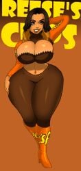1girls 2010s 2014 5ifty big_breasts bottom_heavy bottom_heavy_female breasts brown_clothing brown_hair brown_pants busty busty_female buxom child_bearing_hips cleavage color digital_drawing_(artwork) digital_media_(artwork) hand_on_hip hand_on_own_hip heel_boots hourglass_figure hourglass_figured_female huge_hips jay-marvel massive_thighs midriff old_art orange_boots orange_shoes personification png reese's sexy sexy_body shiny_skin slim_thick slim_waist smiling solo solo_female solo_focus tan_body tanned_girl tanned_skin tanned_skinned_female text text_in_background text_on_clothing thick_as_fuck thick_hips thick_legs thick_thighs thick_thighs_save_lives thunder_thighs thunderthighs voluptuous voluptuous_female