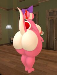 1girls anthro ass big_ass big_breasts breasts bubble_butt cleavage female ferialexonar huge_ass huge_breasts mario_(series) nintendo nipples reptile scalie tagme thick_thighs wide_hips yoshi