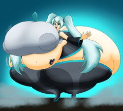 bbw big_ass big_breasts breasts bubble_butt fat fat_female female hatsune_miku huge_ass huge_breasts hyper_breasts overweight tagme thick_thighs user3345 wide_hips