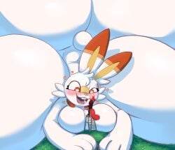 anthro ass beepunz big_ass big_breasts blush breasts bunny expansion expansion_sequence female giantess growth hand_on_head heart heart-shaped_pupils hi_res highres huge_ass huge_breasts hyper hyper_ass hyper_breasts lagomorph looking_at_another looking_down looking_up macro male massive_ass massive_breasts micro nipples octin_(beepunz) pokeball pokemon pokemon_(species) scorbunny size_difference squid tagme thick thick_ass thighs