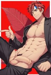 ai_generated bara full_service gay kovit_chaiyarit male male_focus male_only muscular muscular_male snackji yaoi