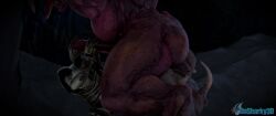 2boys 3d_(artwork) 3d_animation anal animated archvile_(doom) baron_of_hell baron_of_hell_(doom) big_penis blender_(artwork) breasts dasharky3d digital_media_(artwork) doom_(series) female futanari genitals group handjob hi_res humanoid id_software intersex khan_maykr male male/female microsoft oral penile rimming sex sound tagme trio video