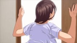 1boy 1girls 2025 20s animated ass blush breasts cheating_(relationship) dark-skinned_male dark_skin door female hentai huge_ass huge_breasts male mature_female ponytail queen_bee queen_bee_(animation_studio) saimin_musume_to_tennen_mama sex shirt stealth_sex sweat sweatdrop tagme thick_thighs thighs yuko_era
