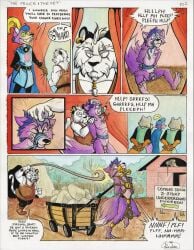 4_toes absurd_res anthro barn bondage bondage bound canid canine canis cart_pull chastity_cage chastity_device clothed clothing collar comic cuff_(restraint) detailed_background dialogue domestic_dog doppleganger feet fur genitals gordian guard hair hair_grab hi_res lock malcolm_(applelover22) male male/male mammal minecart muzzle_(object) muzzled nude padlock penis peril permanent restraints rope rope_bondage rope_muzzle sequence shackled shackled_ankles shackled_wrists shackles signature slave story story_in_description submissive submissive_male tail toes torture touching_hair whip whipping