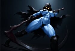 1girls ai_generated big_breasts big_thighs bimbo blue-skinned_female blue_body blue_skin breasts bust busty curvaceous curvy curvy_figure death_(personification) digital_media_(artwork) female grim_reaper grim_reapress grimmy_(sevenarts) high_heel_boots high_heels hips hourglass_figure huge_breasts huge_thighs humanoid large_breasts large_thighs mature mature_female original original_character sevenarts sevenverse sevenverse_fantasy slim_waist thesevenartsx thick thick_hips thick_legs thick_thighs thighs voluptuous waist wide_hips wide_thighs
