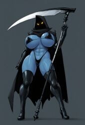 1girls ai_generated big_breasts big_thighs bimbo blue-skinned_female blue_body blue_skin breasts bust busty curvaceous curvy curvy_figure death_(personification) digital_media_(artwork) female grim_reaper grim_reapress grimmy_(sevenarts) hips hourglass_figure huge_breasts huge_thighs humanoid large_breasts large_thighs mature mature_female original original_character sevenarts sevenverse sevenverse_fantasy slim_waist thesevenartsx thick thick_hips thick_legs thick_thighs thighs voluptuous waist wide_hips wide_thighs