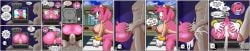 1boy 1girls amy_rose anon anus english_text female furry_female male presenting_ass pussy sega seikatsueclipse sonic_(series) tagme text_bubble thick_ass thick_thighs tv_screen