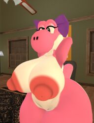 1girls anthro big_ass big_breasts breasts bubble_butt cleavage female ferialexonar huge_ass huge_breasts mario_(series) nintendo nipples reptile scalie tagme thick_thighs wide_hips yoshi