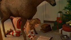 1animal 1girls 3d animated bestiality celebrity christmas christmas_outfit darktronicksfm deer doggy_style emma_watson female_on_feral harry_potter hermione_granger human interspecies mp4 no_sound penis reindeer stockings video wand zoophilia