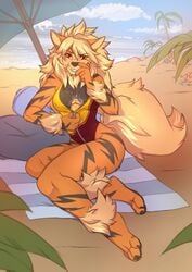 1futa 2019 4_toes 5_fingers anthro anthrofied arcanine ass autopaizuri barefoot beach bodily_fluids breasts clothed clothing cum cum_on_breasts cum_on_self day detailed_background feet fingers furry futa_only futanari genital_fluids hi_res huge_penis intersex long_penis looking_at_viewer lotusgarden nintendo outside paizuri paws penis pokemon pokemon_(species) pokemon_rgby pokemorph red_eyes sand seaside shoreline sky smile solo stripes swimsuit toes video_games water zipper