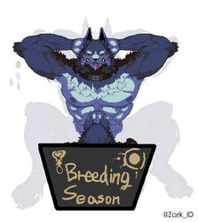 blowjob breeding_season canid_humanoid gay male male/male male_werewolf muscle pixel_art werewolf wolfman zark