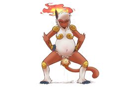 1girls 2019 4_toes 5_fingers absurd_res ambiguous_gender amniotic_fluid anthro anthrofied armor baby bahnbahn_(artist) belly big_belly birth birthing blue_eyes blush bodily_fluids bottomless breasts breath brown_fur chimchar cleavage crouching crowning cub feet female feral fire frown furry genital_fluids grunting half-closed_eyes hands_on_hips haplorhine heavy_breathing hi_res infernape leaking long_tail looking_down mammal milf monkey mother mother_and_child navel nintendo nude orange_fur pain panting parent pokemon pokemon_dppt pregnant primate pubic_hair pushing pussy pussy_juice simple_background sketch slightly_chubby small_breasts solo_focus squatting standing stretched_pussy sweat tail text thigh_gap toes video_games wet white_background white_fur yellow_sclera young